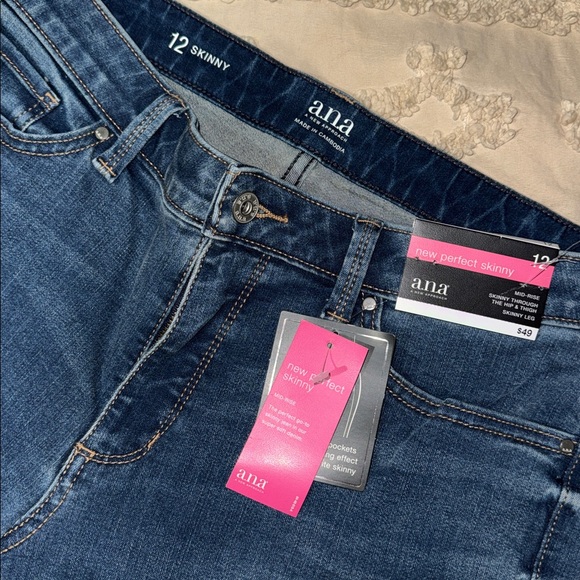 NWT Size 12 ANA Blue Skinny Jeans. New with tags - Picture 2 of 3